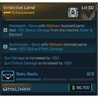 GROLL vindictive lame (gun damage and crit)