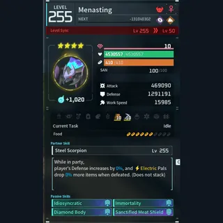 Modded Menasting god-roll (tank)