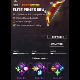 minecraft dungeons:  elite power bow