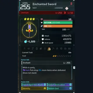 Modded Enchanted Sword god-roll (attacker)