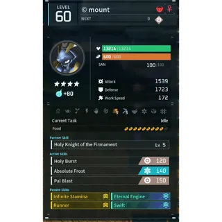 Palworld: paladius mount (mount)(god-roll) Pals | Pal World | Pals
