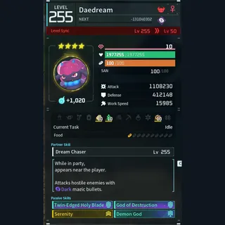 Modded Daedream god-roll (attacker)