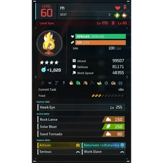 Robinquill Terra (worker)(MODDED) Palworld