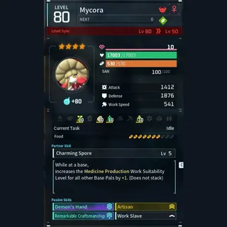 Max Legit Mycora god-roll (worker)