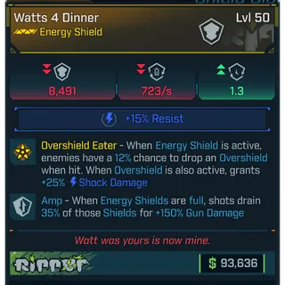 god-roll watts 4 dinner (triple amp)