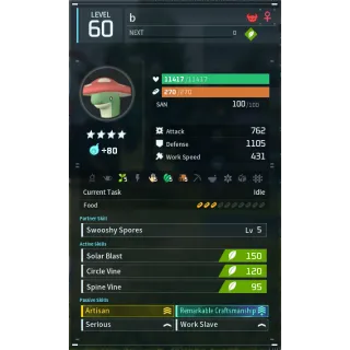 shroomer godroll (worker) pal palworld