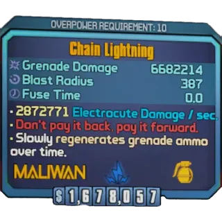 borderlands 2: Chain Lightnings (Xbox/PC) (adjustable level)