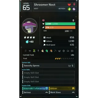 shroomer noct  (worker)(god-roll) Palworld