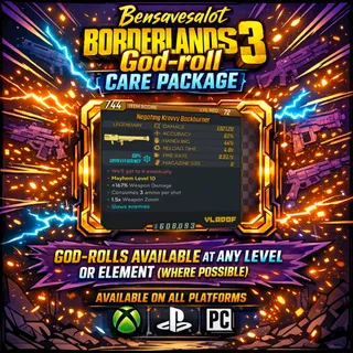 Bensavesalot God-Roll Gear drop (Backburner)