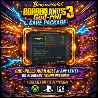 Bensavesalot God-Roll Gear drop (Dowsing Rod)