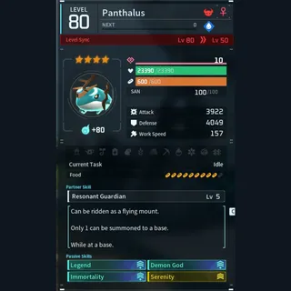 Max Legit Panthalus god-roll (legit attacker)