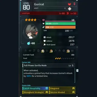 Max Legit Gorirat god-roll (booster)