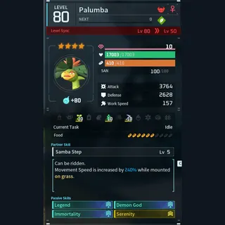 Max Legit Palumba god-roll (legit attacker)