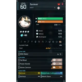 mozzarina (worker)(god-roll) Palworld