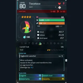 Max Legit Tocotoco god-roll (legit attacker)