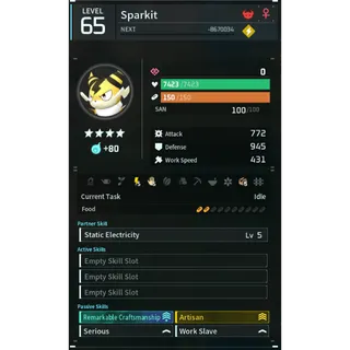 sparkit (worker)(god-roll) Palworld