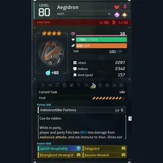Max Legit Aegidron god-roll (booster)