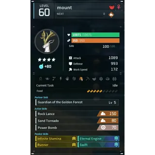 Eikthyrdeer terra mount palworld (mount)(god-roll) Palworld