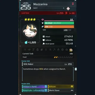 Palworld: Modded Mozzarina godroll (worker) pal Pals | Pal World | Pals