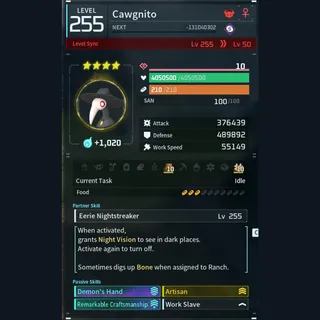Modded Cawgnito god-roll (worker)