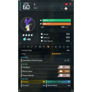 Eikthyrdeer godroll (worker) pal palworld