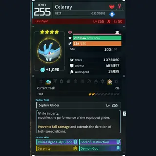 Modded Celaray god-roll (attacker)