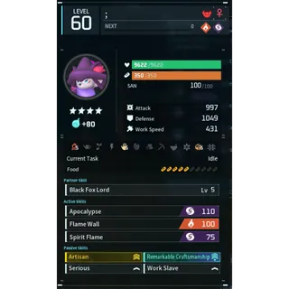 wixen noct godroll (worker) pal palworld