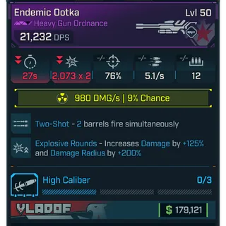 GROLL endemic ootka (rad) level 50