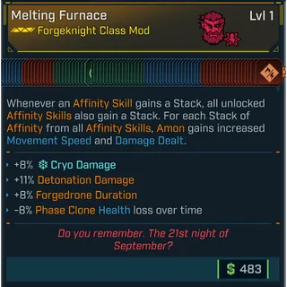 borderlands 4 modded class mod (amon) all skills (adjustable class mod level)