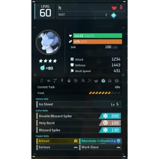 frostallion godroll (worker) pal palworld