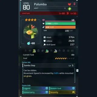 Max Legit Palumba god-roll (legit attacker)