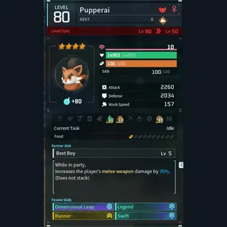 Max Legit Pupperal god-roll (glider/transport/full-speed mount)