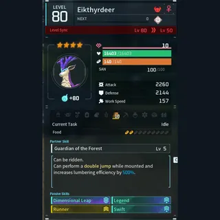 Max Legit Eikthyrdeer god-roll (glider/transport/full-speed mount)