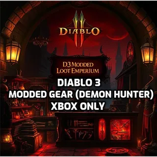 DIABLO 3 (XBOX ONLY) DEMON HUNTER MODDED GEAR CARNAGE SET