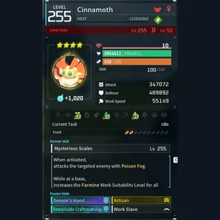 Modded Cinnamoth god-roll (worker)
