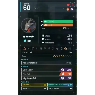 vanwyrm godroll (worker) pal palworld