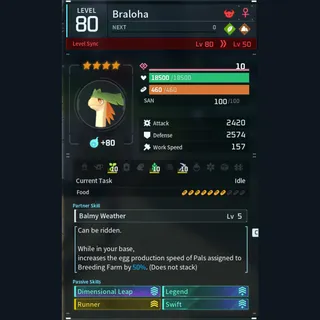 Max Legit Braloha god-roll (glider/transport/full-speed mount)