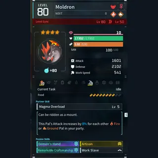 Max Legit Moldron god-roll (worker)
