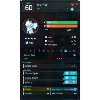 foxcicle (worker)(god-roll) Palworld