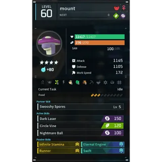 shroomer noct palworld (mount)(god-roll) Palworld