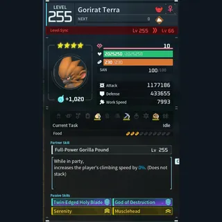 Palworld: Modded Gorirat godroll (attacker) pal Pals | Pal World | Pals