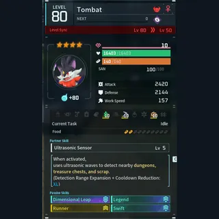 Max Legit Tombat god-roll (glider/transport/full-speed mount)