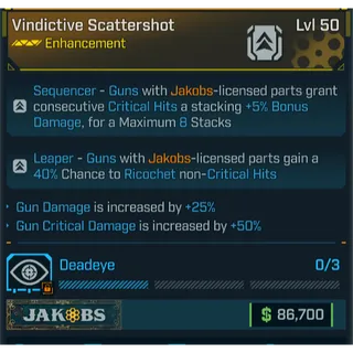 GROLL vindictive scattershot (gun damage and crit)