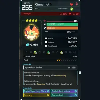 Modded Cinnamoth god-roll (attacker)
