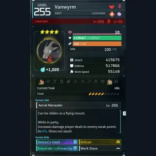Modded Vanwyrm god-roll (worker)