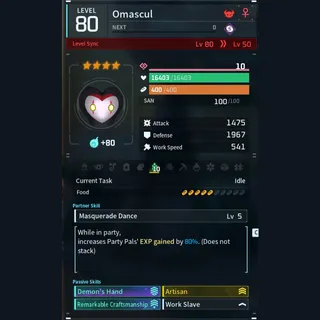 Max Legit Omascul god-roll (worker)