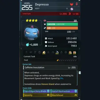 Palworld: Modded Depresso godroll (attacker) pal Pals | Pal World | Pals