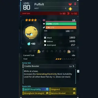 Max Legit Puffolt god-roll (booster)