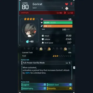 Max Legit Gorirat god-roll (legit attacker)