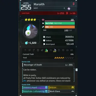 Palworld: Modded Maraith godroll (worker) pal Pals | Pal World | Pals